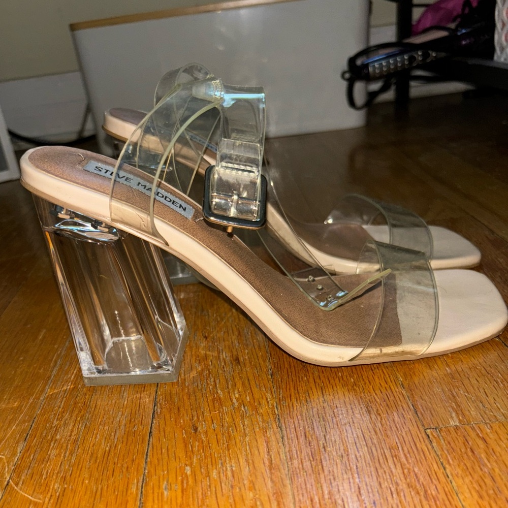 Steve Madden Clear Heels